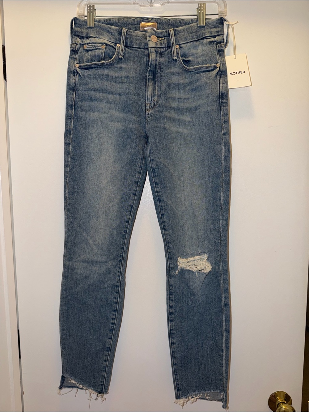 MOTHER Women's The Looker Ankle Step Fray NWT
